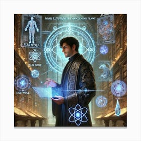 Alaric Elemental Knowledge Canvas Print