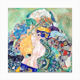 Baby (Cradle), Gustav Klimt Canvas Print