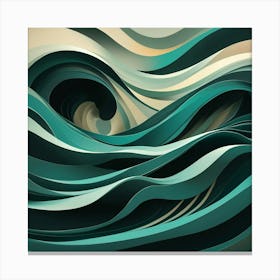 Wave Art Canvas Print