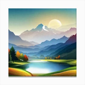 Landscape Painting 175 Canvas Print