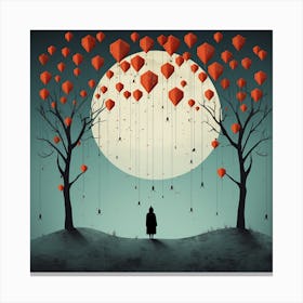 Sky Lanterns Canvas Print