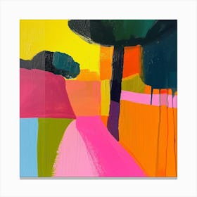 Abstract Park Collection Ibirapuera Park Lisbon Portugal 3 Canvas Print
