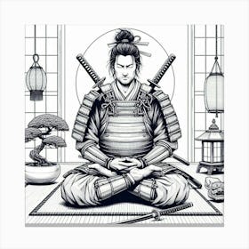 Samurai Art 30 Canvas Print