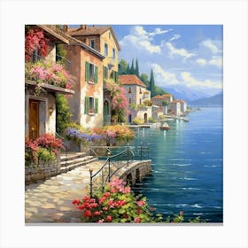 Italian Lake Canvas Print