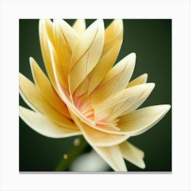 Yellow Lotus Flower Canvas Print