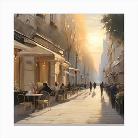 Paris Street.5 1 Canvas Print