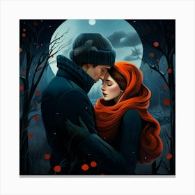 In love couple Canvas Print