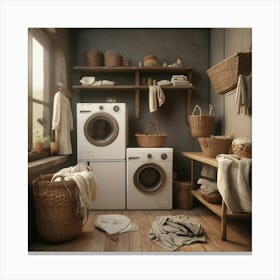 Default Default Vintage Laundry For Defferent Seasons Aestethi 1 Canvas Print