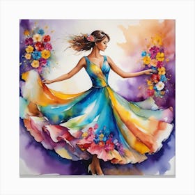 Flower Dancer Canvas Print