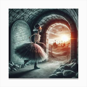 Skeleton Dancer 5 Canvas Print