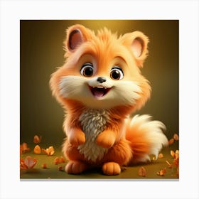 Cute Fox 62 Canvas Print