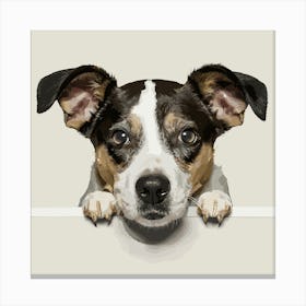 Dog Portrait Canvas Print