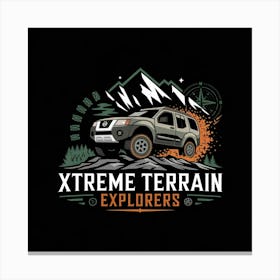 Xtreme Terrain Explorers Logo Canvas Print