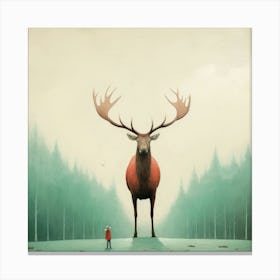 Cute Elk 1 Canvas Print