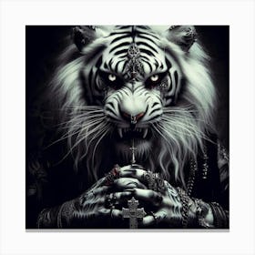 White Tiger 59 Canvas Print