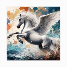 White Horse 1 Canvas Print