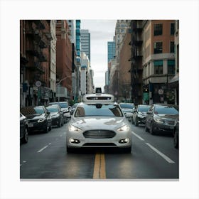 Ford Self-Driving Car Canvas Print