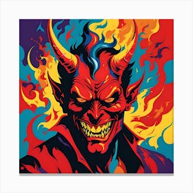 DEVILS SELF PORTRAIT Canvas Print