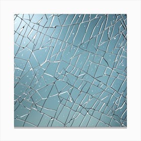 Broken Glass Background 12 Canvas Print