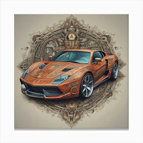 Egyptian Sports Car Canvas Print