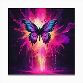 Purple Butterfly 2 Canvas Print