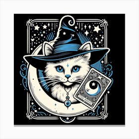 Witch Cat Canvas Print