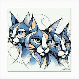 Maine Coon Cats Canvas Print