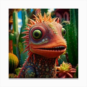 Firefly Photorealistic, Hyper Detailed, Funny, Creature, Colorful, Whimsical, Imaginative, Vibrant, (10) Canvas Print