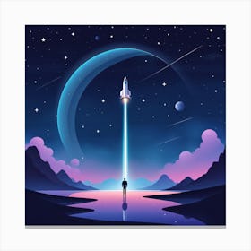 Spaceship Canvas Print