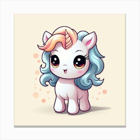 Cute Unicorn 767 Canvas Print