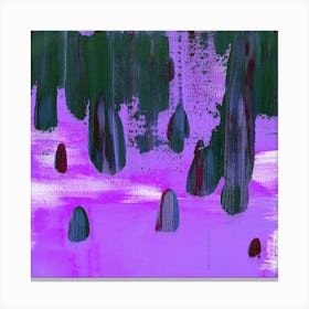 Drops - Purple Canvas Print