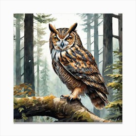 Great Horned Owl 15 Canvas Print