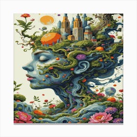 Woman Tree Of Life Canvas Print