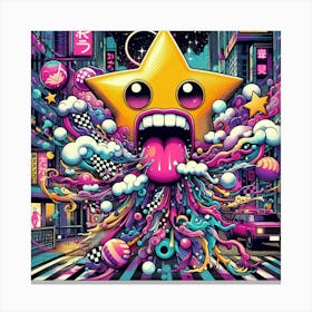 Star - Psychedelic Art Canvas Print