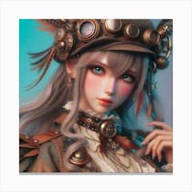 Steampunk Girl 2 Canvas Print