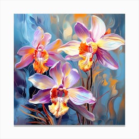 Three Orchids Canvas Print