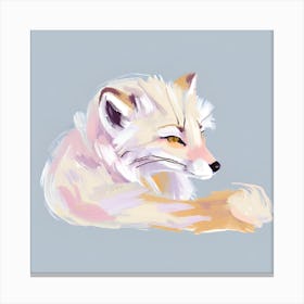 Arctic Fox 04 Canvas Print