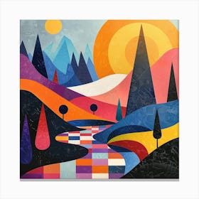 Abstract Landscape Canvas Print Canvas Print