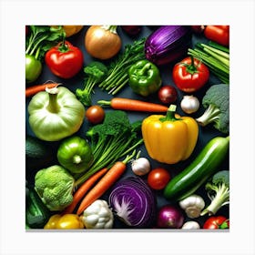 Colorful Vegetables 9 Canvas Print