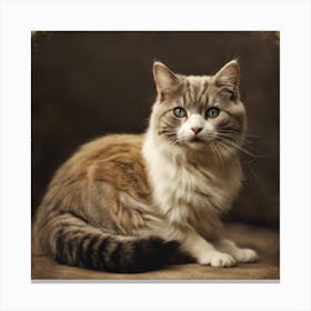 Portrait Of A Cat Canvas Print