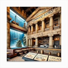 A High Concept Restaurant Called The Carthage Comm Canvas Print