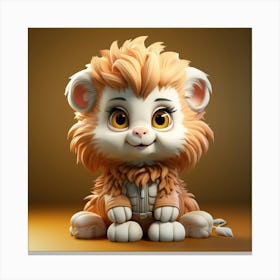 Lion Cub 33 Canvas Print