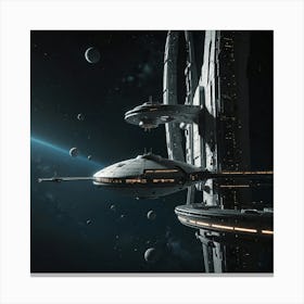 Star Trek Space Station Canvas Print