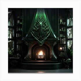 Oculus Rift Fireplace Canvas Print