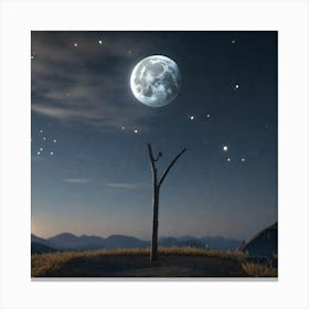 moonlight stick Canvas Print