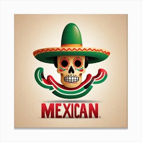 Mexican Skull 47 Canvas Print