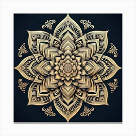 "Golden Mandala Essence" is an intricate art piece that exudes elegance and tranquility. Centered around the mandala, a spiritual symbol of the universe in Hindu and Buddhist cultures, this artwork is rendered in luxurious golden tones against a deep, matte black background, creating a stunning contrast. The detailed linework and symmetrical patterns promote balance and focus, making this piece a serene addition to any meditation space or a sophisticated touch to a modern living area. This piece is perfect for those who appreciate art with spiritual significance and decorative finesse. Let "Golden Mandala Essence" be a beacon of calm and a luxurious statement in your personal or professional space. Canvas Print