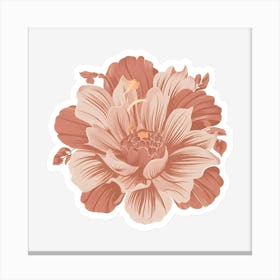 Dahlia Flower Canvas Print