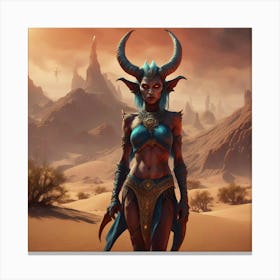 Horned Warrior Canvas Print