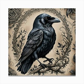 Raven 1 Canvas Print